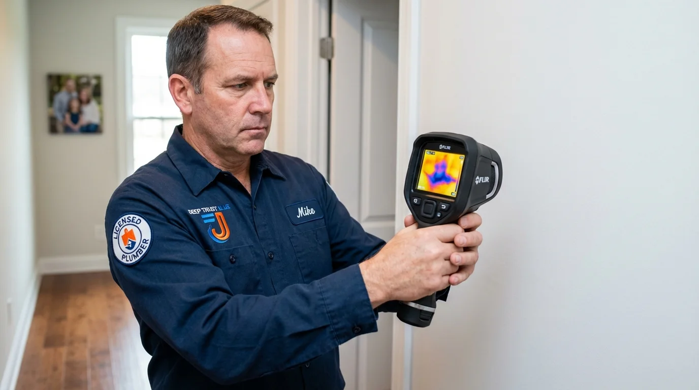 Thermal imaging leak detection by Johns Plumbing LLC in Lacon